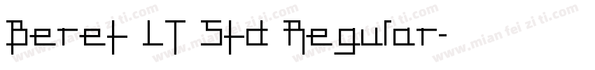 Beret LT Std Regular字体转换